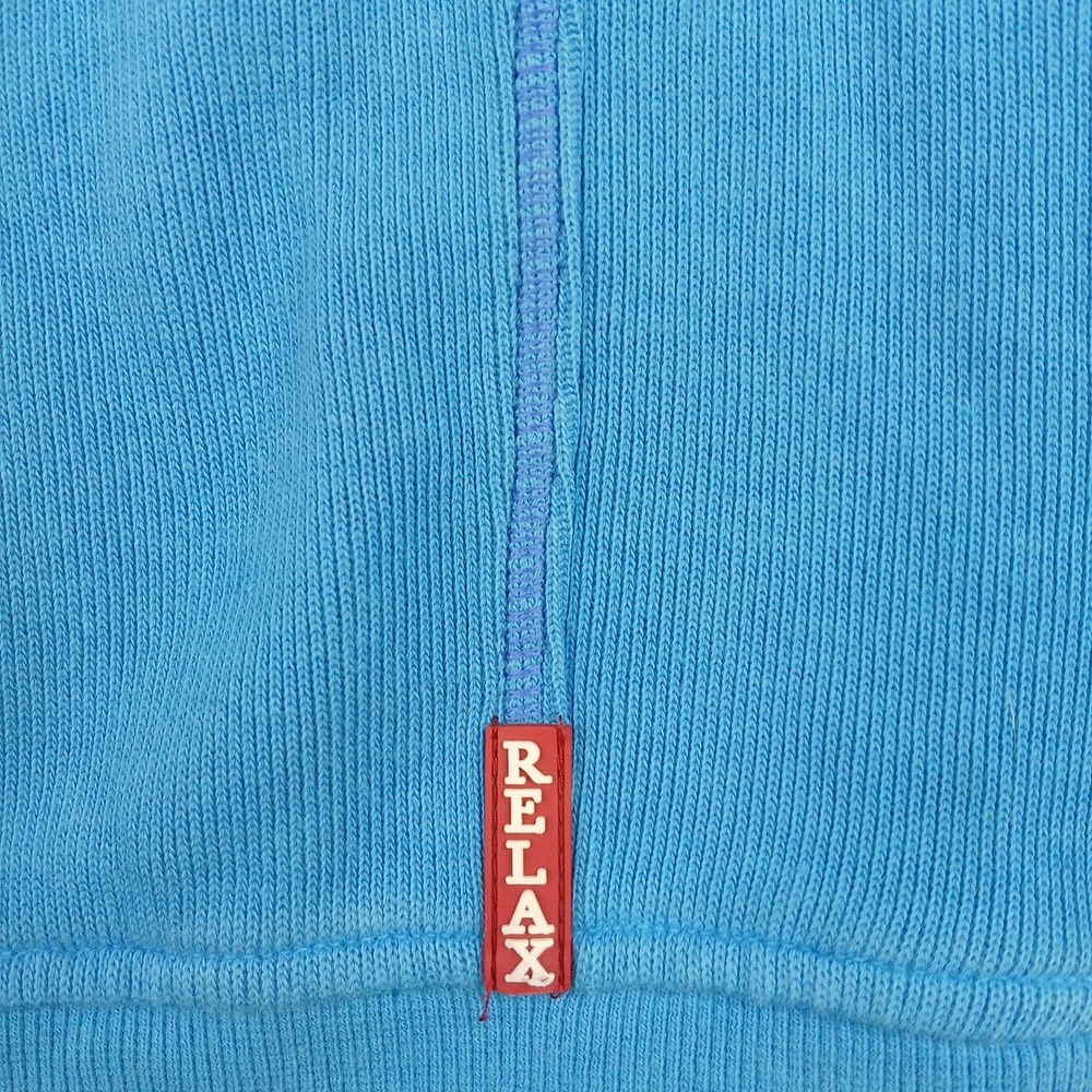 Tommy Bahama Relax Pullover Mens XL Quarter Zip Sweatshirt Blue Cotton - Picture 10 of 12